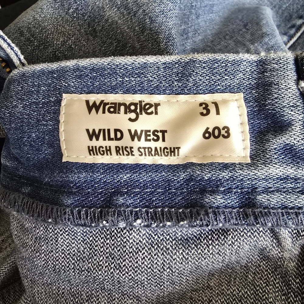 Wrangler Wild West 603 High Waist Ankle Straight Leg Jeans size 31 - Picture 13 of 13